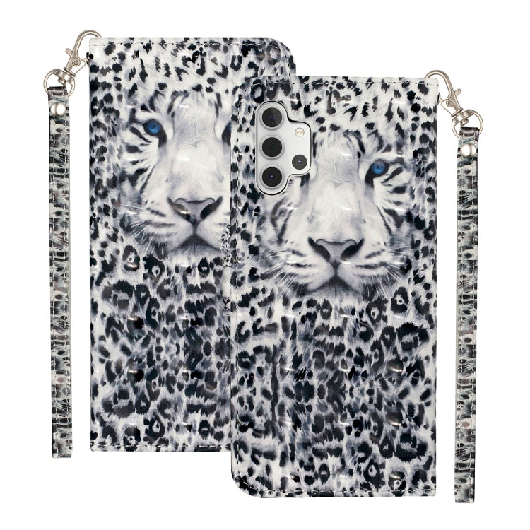For Samsung Galaxy A32 5G 3D Pattern Horizontal Flip PU Leather Case with Holder & Card Slots & Wallet(Leopard) by imak