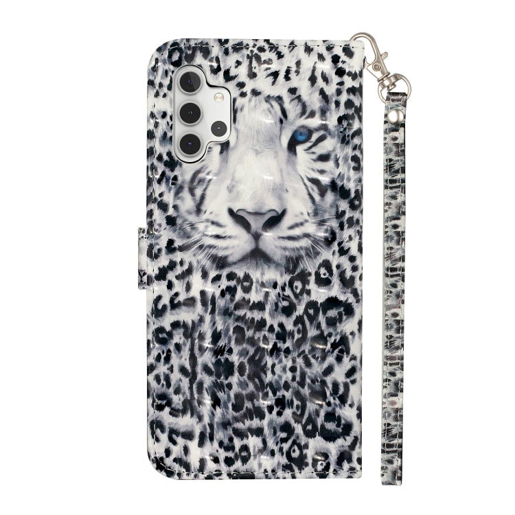 For Samsung Galaxy A32 5G 3D Pattern Horizontal Flip PU Leather Case with Holder & Card Slots & Wallet(Leopard) by imak