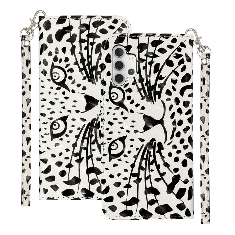 For Samsung Galaxy A32 5G 3D Pattern Horizontal Flip PU Leather Case with Holder & Card Slots & Wallet(Yellow Leopard) by imak