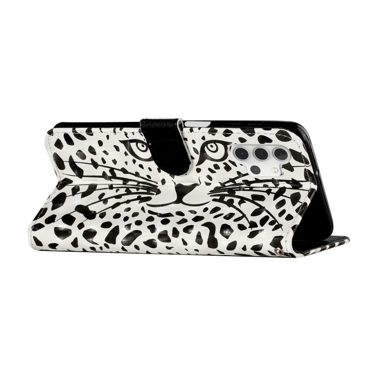 For Samsung Galaxy A32 5G 3D Pattern Horizontal Flip PU Leather Case with Holder & Card Slots & Wallet(Yellow Leopard) by imak