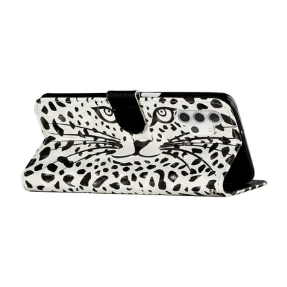 For Samsung Galaxy A32 5G 3D Pattern Horizontal Flip PU Leather Case with Holder & Card Slots & Wallet(Yellow Leopard) by imak