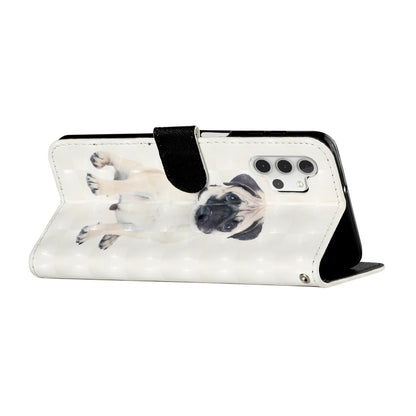 For Samsung Galaxy A32 5G 3D Pattern Horizontal Flip PU Leather Case with Holder & Card Slots & Wallet(Pug) by imak