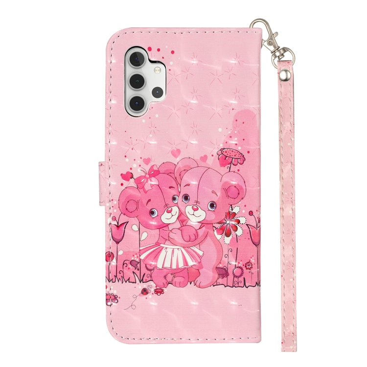 For Samsung Galaxy A32 5G 3D Pattern Horizontal Flip PU Leather Case with Holder & Card Slots & Wallet(Little Bear) by imak