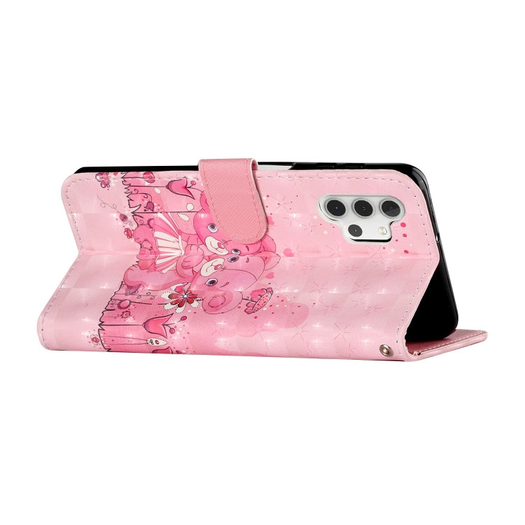 For Samsung Galaxy A32 5G 3D Pattern Horizontal Flip PU Leather Case with Holder & Card Slots & Wallet(Little Bear) by imak