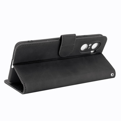For Xiaomi Redmi K40 / K40 Pro Solid Color Skin Feel Magnetic Buckle Horizontal Flip Calf Texture PU Leather Case with Holder & Card Slots & Wallet(Black) - Xiaomi Cases by buy2fix | Online Shopping UK | buy2fix