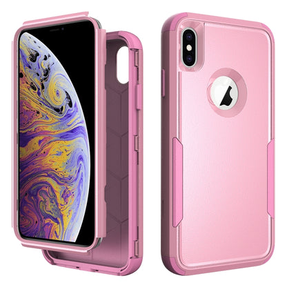 For iPhone XS Max TPU + PC Shockproof Protective Case(Pink) - More iPhone Cases by buy2fix | Online Shopping UK | buy2fix