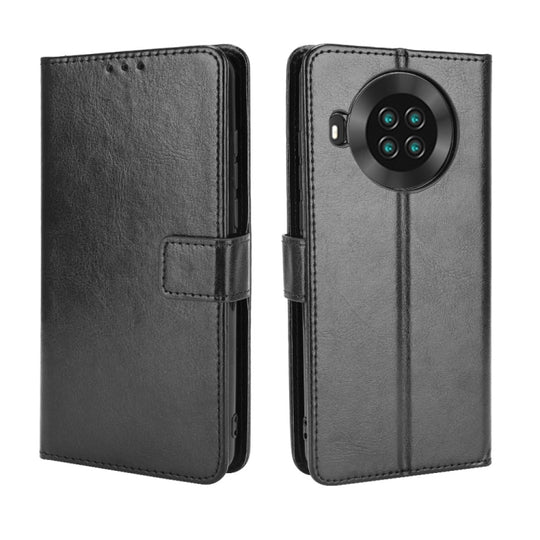For Cubot Note 20 / Note 20 Pro Retro Crazy Horse Texture Horizontal Flip Leather Case with Holder & Card Slots & Lanyard(Black)