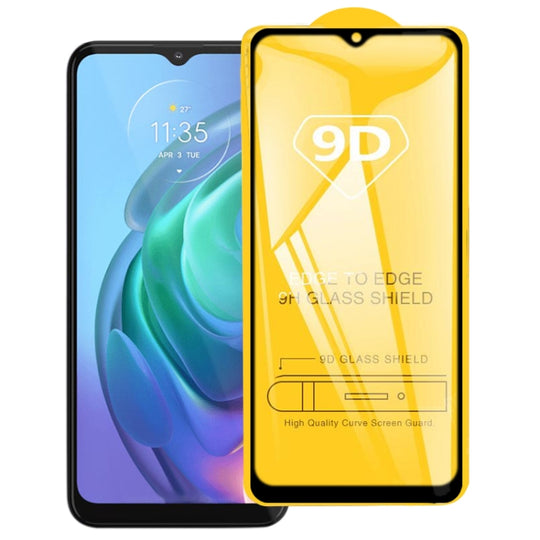 For Motorola Moto G10 9D Full Glue Full Screen Tempered Glass Film