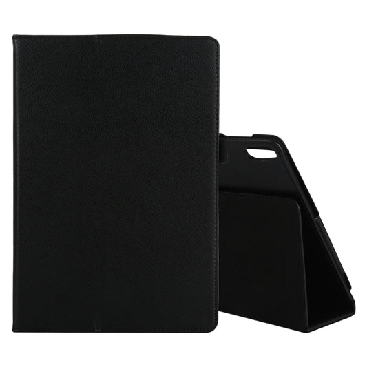 For Lenovo Tab 4 10 Plus (TB-X704) / Tab 4 10 (TB-X304) Litchi Texture Solid Color Horizontal Flip Leather Case with Holder & Pen Slot(Black) - Lenovo by buy2fix | Online Shopping UK | buy2fix