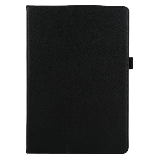 For Lenovo Tab 4 10 Plus (TB-X704) / Tab 4 10 (TB-X304) Litchi Texture Solid Color Horizontal Flip Leather Case with Holder & Pen Slot(Black) - Lenovo by buy2fix | Online Shopping UK | buy2fix