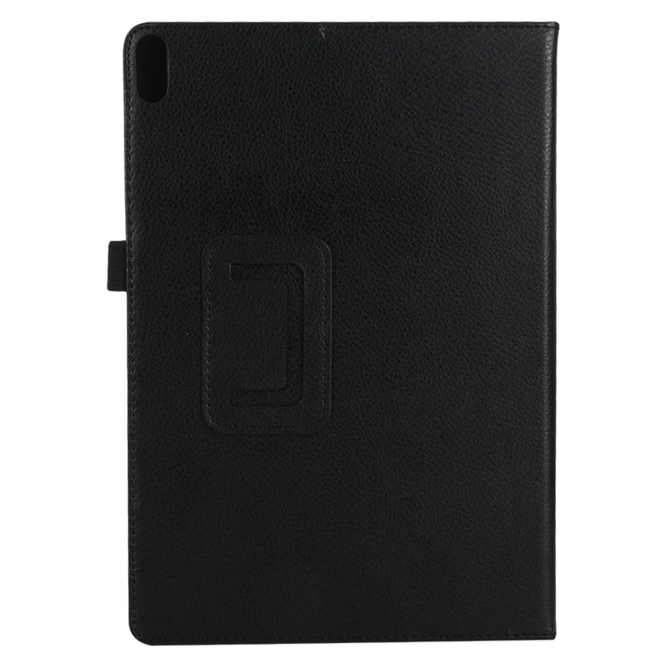 For Lenovo Tab 4 10 Plus (TB-X704) / Tab 4 10 (TB-X304) Litchi Texture Solid Color Horizontal Flip Leather Case with Holder & Pen Slot(Black) - Lenovo by buy2fix | Online Shopping UK | buy2fix