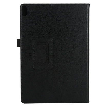 For Lenovo Tab 4 10 Plus (TB-X704) / Tab 4 10 (TB-X304) Litchi Texture Solid Color Horizontal Flip Leather Case with Holder & Pen Slot(Black) - Lenovo by buy2fix | Online Shopping UK | buy2fix