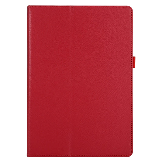 For Lenovo Tab 4 10 Plus (TB-X704) / Tab 4 10 (TB-X304) Litchi Texture Solid Color Horizontal Flip Leather Case with Holder & Pen Slot(Red) - Lenovo by buy2fix | Online Shopping UK | buy2fix