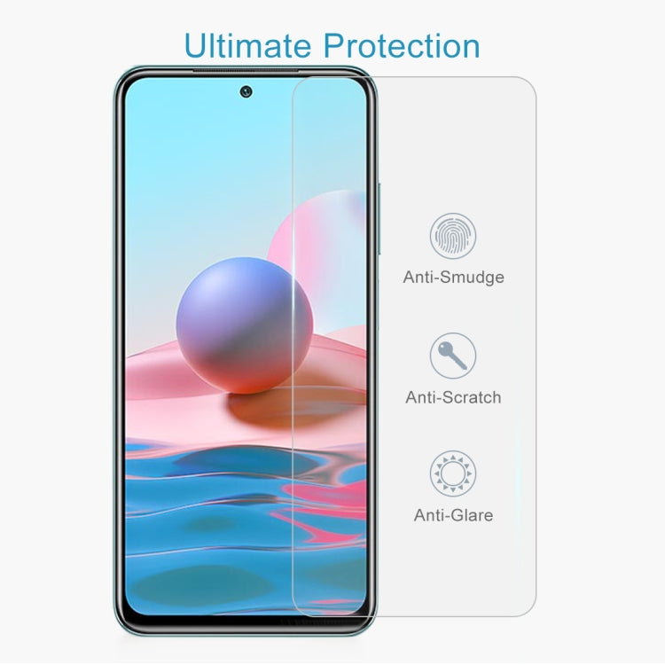 For Xiaomi Redmi Note 10 / Note 11 4G Global 6.43 inch/ Note 10 Global 6.43 inch / Poco M4 Pro 4G 50pcs 0.26mm 9H 2.5D Tempered Glass Film -  by buy2fix | Online Shopping UK | buy2fix