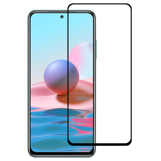 For Xiaomi Redmi Note 10 Full Glue Full Cover Screen Protector Tempered Glass Film -  by buy2fix | Online Shopping UK | buy2fix