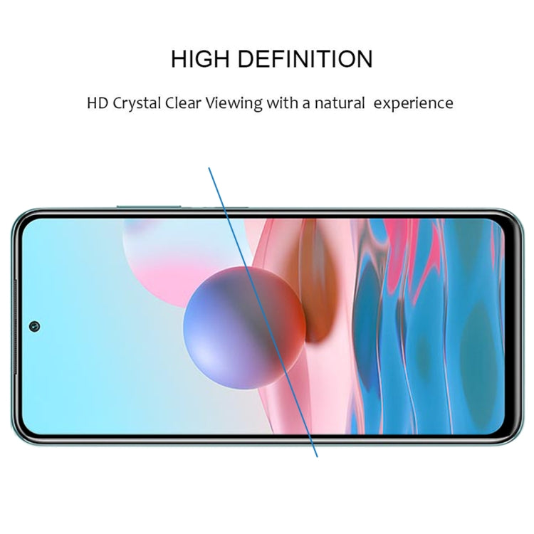 For Xiaomi Redmi Note 10 Full Glue Full Cover Screen Protector Tempered Glass Film -  by buy2fix | Online Shopping UK | buy2fix