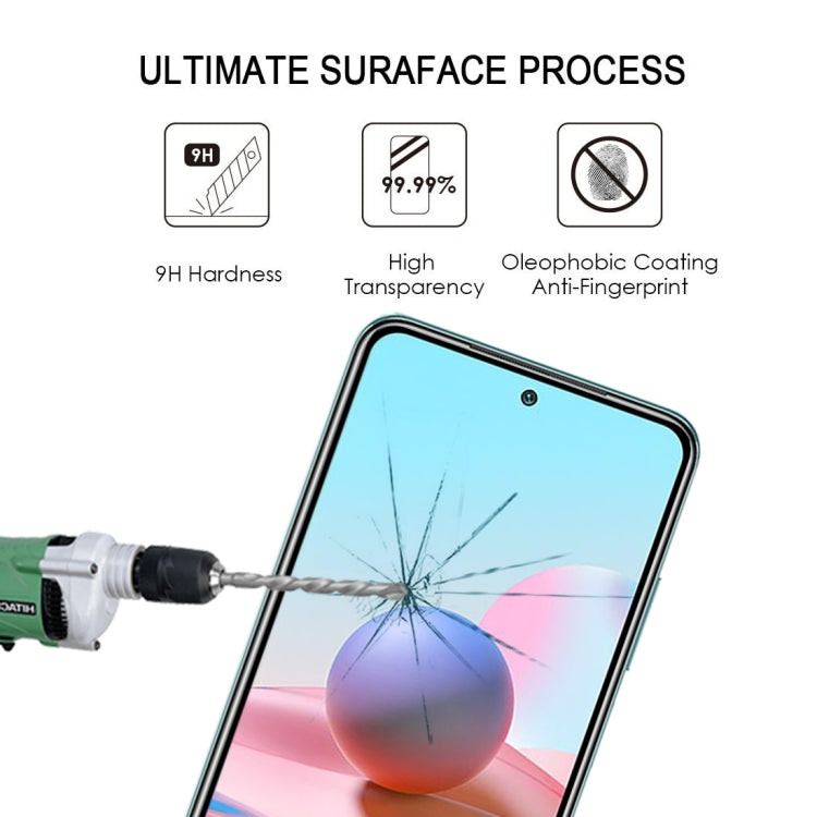 For Xiaomi Redmi Note 10 Full Glue Full Cover Screen Protector Tempered Glass Film -  by buy2fix | Online Shopping UK | buy2fix
