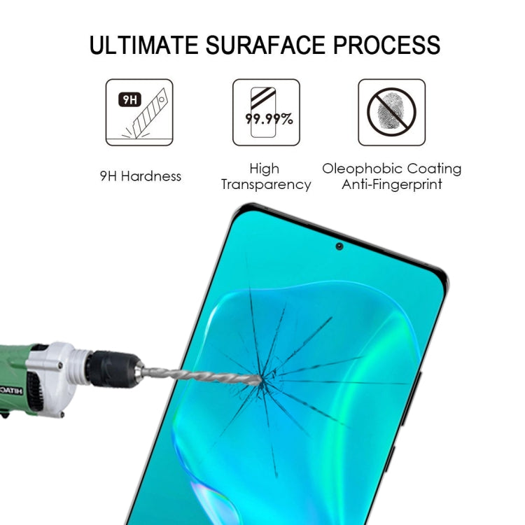 For Huawei P50 Pro 25 PCS 3D Curved Edge Full Screen Tempered Glass Film(Black) - Huawei Tempered Glass by buy2fix | Online Shopping UK | buy2fix