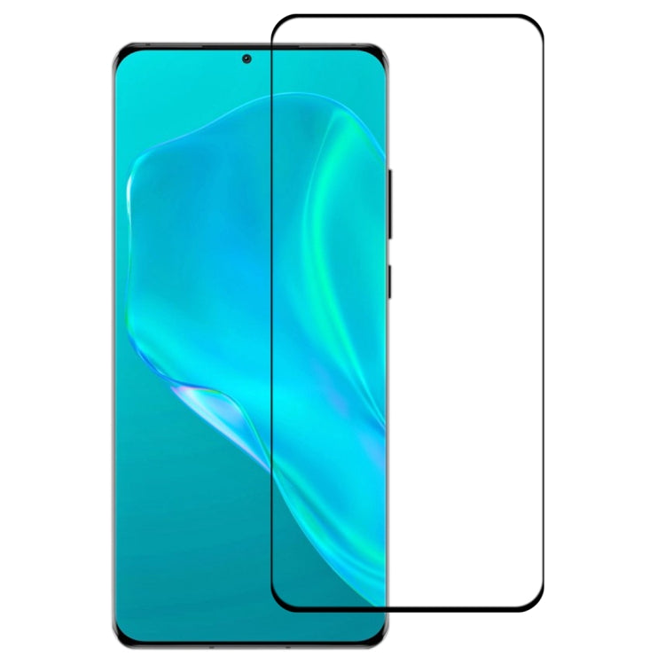 For Huawei P50 Pro 3D Curved Edge Full Screen Tempered Glass Film(Black) by buy2fix