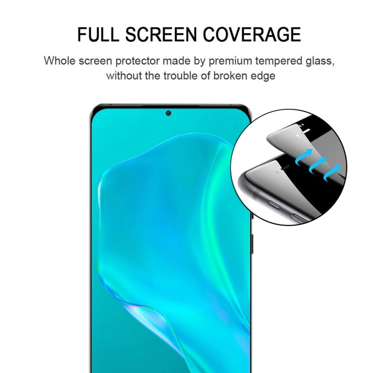 For Huawei P50 Pro 3D Curved Edge Full Screen Tempered Glass Film(Black) by buy2fix