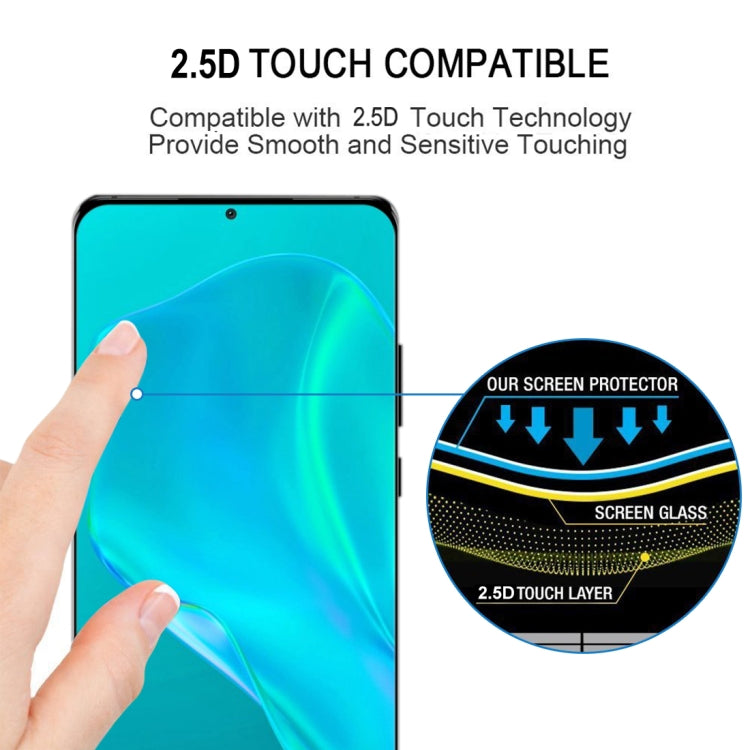 For Huawei P50 Pro 3D Curved Edge Full Screen Tempered Glass Film(Black) by buy2fix
