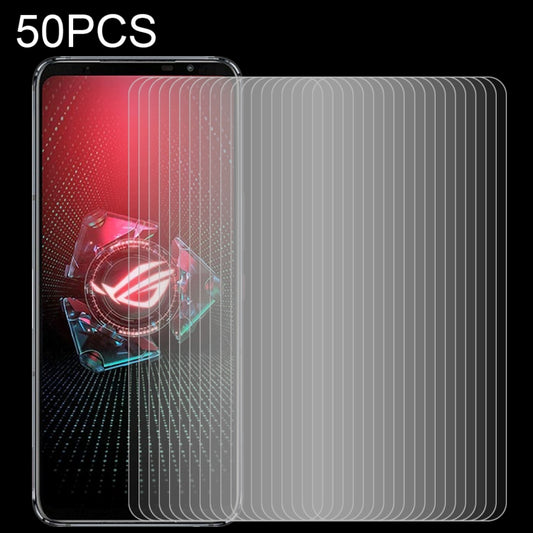 For Asus ROG Phone 5 / 5 Pro / 5 Ultimate 50 PCS 0.26mm 9H 2.5D Tempered Glass Film - ASUS Tempered Glass by buy2fix | Online Shopping UK | buy2fix