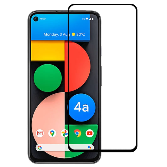 For Google Pixel 4a 5G Full Glue Full Cover Screen Protector Tempered Glass Film - Google Tempered Glass by buy2fix | Online Shopping UK | buy2fix