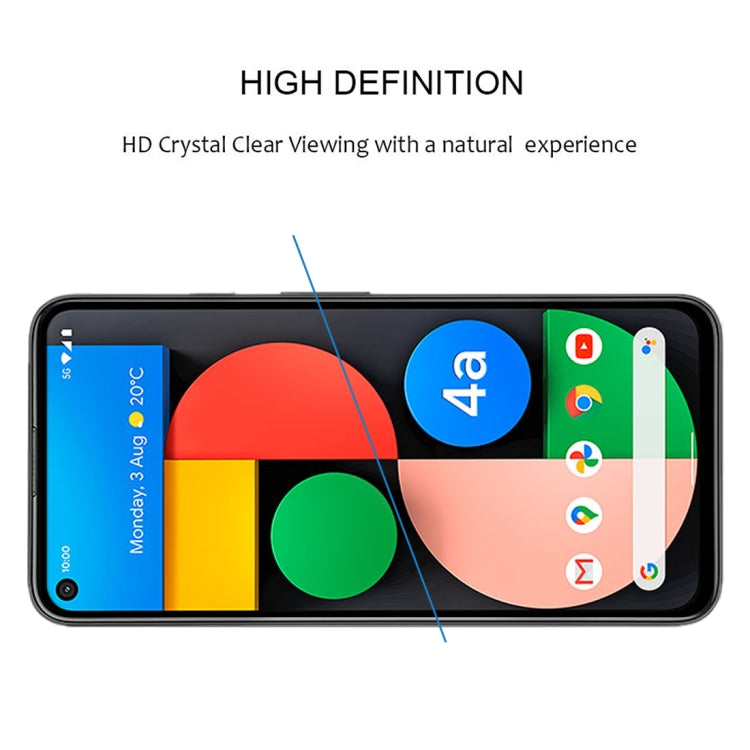 For Google Pixel 4a 5G Full Glue Full Cover Screen Protector Tempered Glass Film - Google Tempered Glass by buy2fix | Online Shopping UK | buy2fix