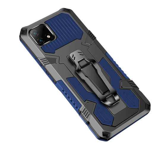 For OPPO Realme C21 / C20 Armor Warrior Shockproof PC + TPU Protective Case(Blue) - Realme Cases by buy2fix | Online Shopping UK | buy2fix