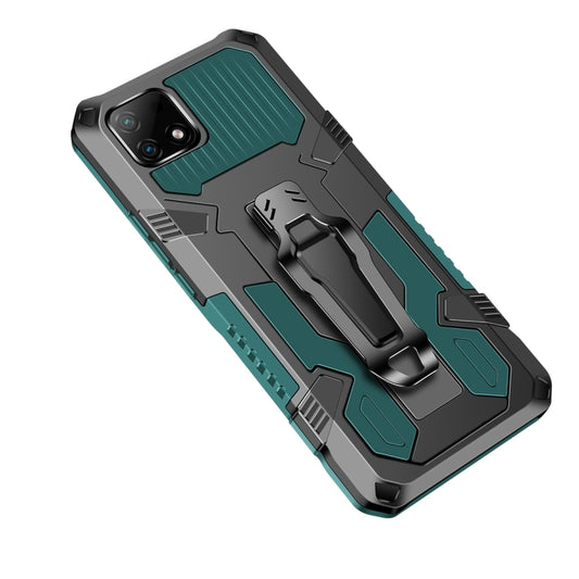 For OPPO Realme C21 / C20 Armor Warrior Shockproof PC + TPU Protective Case(Army Green) - Realme Cases by buy2fix | Online Shopping UK | buy2fix