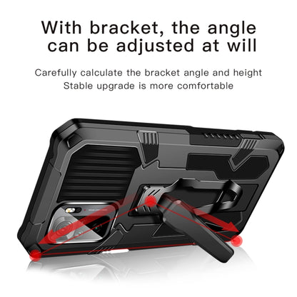 For OPPO Realme C21 / C20 Armor Warrior Shockproof PC + TPU Protective Case(Coffee) - Realme Cases by buy2fix | Online Shopping UK | buy2fix