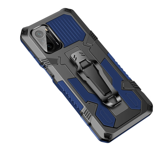 For Xiaomi Poco F3 Armor Warrior Shockproof PC + TPU Protective Case(Blue) - Xiaomi Cases by buy2fix | Online Shopping UK | buy2fix