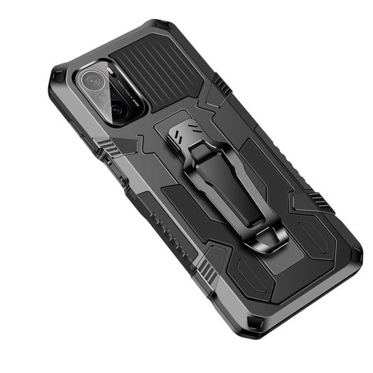 For Xiaomi Poco F3 Armor Warrior Shockproof PC + TPU Protective Case(Black) - Xiaomi Cases by buy2fix | Online Shopping UK | buy2fix