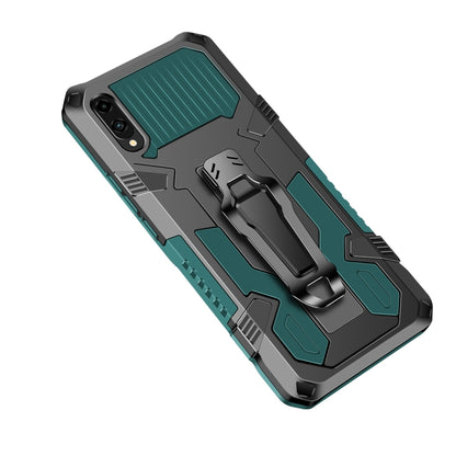 For Samsung Galaxy A02 / M02 Armor Warrior Shockproof PC + TPU Protective Case(Army Green) by buy2fix