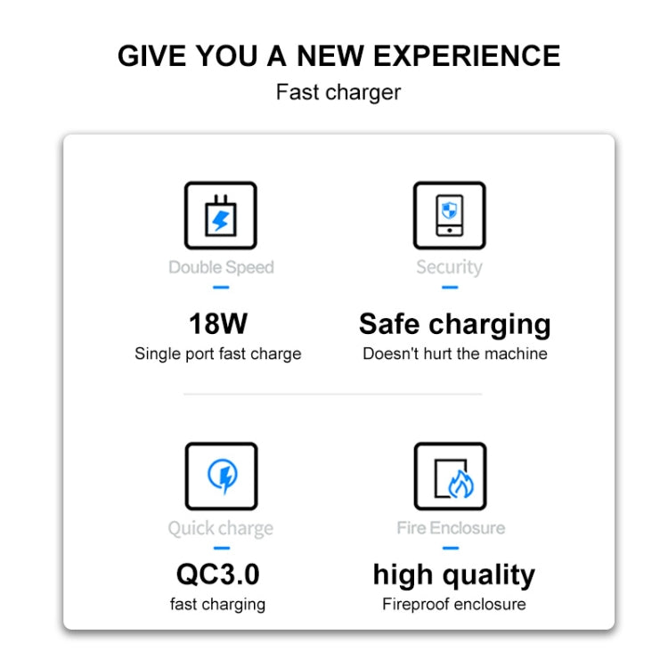 WK WP-U57 18W Speed QC3.0 Fast Charger + USB to Type-C / USB-C Data Cable, Plug Type:UK Plug - USB Charger by WK | Online Shopping UK | buy2fix