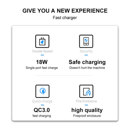 WK WP-U57 18W Speed QC3.0 Fast Charger + USB to Type-C / USB-C Data Cable, Plug Type:UK Plug - USB Charger by WK | Online Shopping UK | buy2fix
