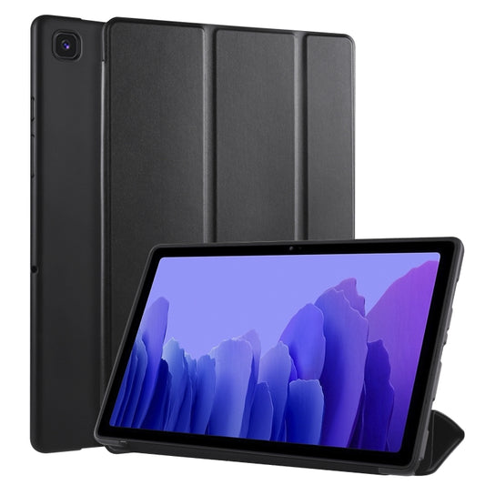 For Samsung Galaxy A7 10.4 (2020) T500 3-folding Horizontal Flip Honeycomb TPU Shockproof + PU Leather Case with Holder(Black) - Other Galaxy Tab PC by buy2fix | Online Shopping UK | buy2fix