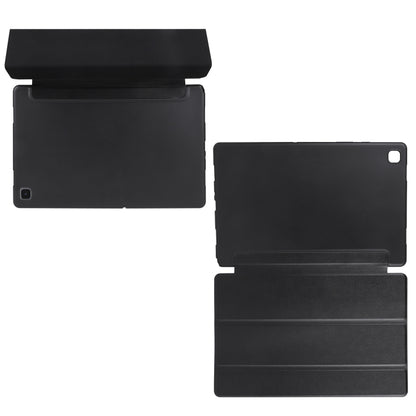 For Samsung Galaxy A7 10.4 (2020) T500 3-folding Horizontal Flip Honeycomb TPU Shockproof + PU Leather Case with Holder(Black) - Other Galaxy Tab PC by buy2fix | Online Shopping UK | buy2fix