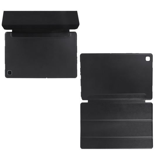 For Samsung Galaxy A7 10.4 (2020) T500 3-folding Horizontal Flip Honeycomb TPU Shockproof + PU Leather Case with Holder(Black) - Other Galaxy Tab PC by buy2fix | Online Shopping UK | buy2fix
