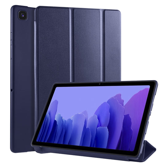 For Samsung Galaxy A7 10.4 (2020) T500 3-folding Horizontal Flip Honeycomb TPU Shockproof + PU Leather Case with Holder(Dark Blue) - Other Galaxy Tab PC by buy2fix | Online Shopping UK | buy2fix