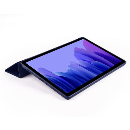 For Samsung Galaxy A7 10.4 (2020) T500 3-folding Horizontal Flip Honeycomb TPU Shockproof + PU Leather Case with Holder(Dark Blue) - Other Galaxy Tab PC by buy2fix | Online Shopping UK | buy2fix
