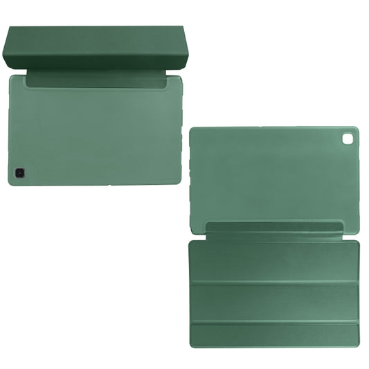 For Samsung Galaxy A7 10.4 (2020) T500 3-folding Horizontal Flip Honeycomb TPU Shockproof + PU Leather Case with Holder(Green) - Other Galaxy Tab PC by buy2fix | Online Shopping UK | buy2fix