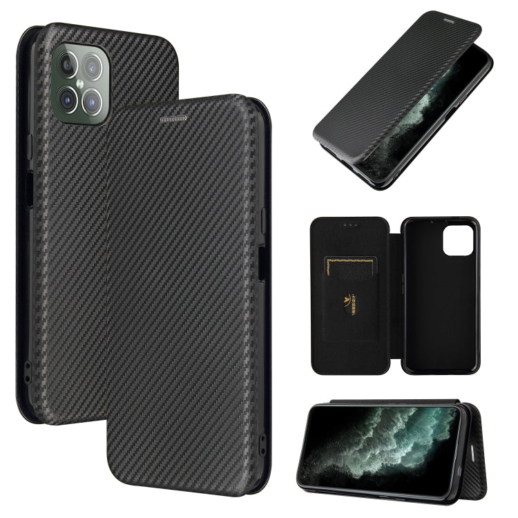For Cubot C30 Carbon Fiber Texture Horizontal Flip TPU + PC + PU Leather Case with Card Slot(Black) - More Brand by buy2fix | Online Shopping UK | buy2fix