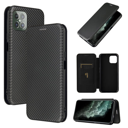 For Cubot C30 Carbon Fiber Texture Horizontal Flip TPU + PC + PU Leather Case with Card Slot(Black) - More Brand by buy2fix | Online Shopping UK | buy2fix