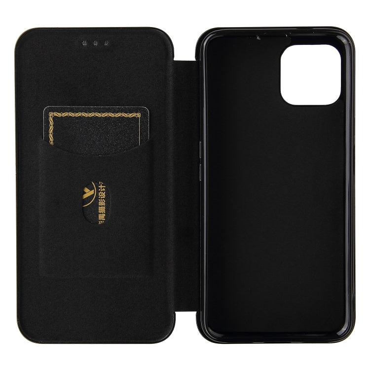 For Cubot C30 Carbon Fiber Texture Horizontal Flip TPU + PC + PU Leather Case with Card Slot(Black) - More Brand by buy2fix | Online Shopping UK | buy2fix