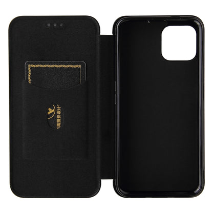 For Cubot C30 Carbon Fiber Texture Horizontal Flip TPU + PC + PU Leather Case with Card Slot(Black) - More Brand by buy2fix | Online Shopping UK | buy2fix