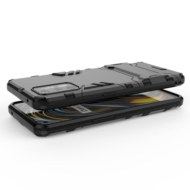 For OPPO Realme GT 5G PC + TPU Shockproof Protective Case with Holder(Red) - Realme Cases by buy2fix | Online Shopping UK | buy2fix