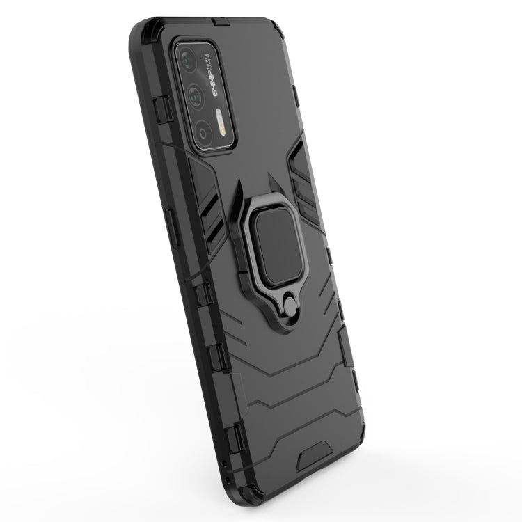 For OPPO Realme GT 5G PC + TPU Shockproof Protective Case with Magnetic Ring Holder(Red) - Realme Cases by buy2fix | Online Shopping UK | buy2fix
