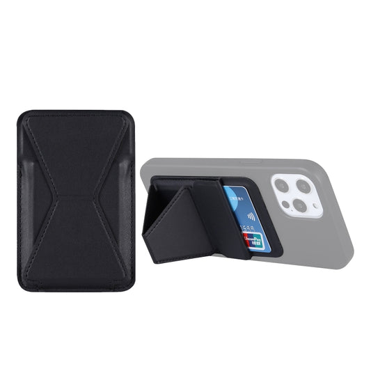 Magsafing Magnetic Folding Stand Leather Wallet Snap-On Card Holder Case Bag for iPhone 12 mini, iPhone 12, iPhone 12 Pro, iPhone 12 Pro Max(Black) - iPhone 12 Pro Max Cases by buy2fix | Online Shopping UK | buy2fix