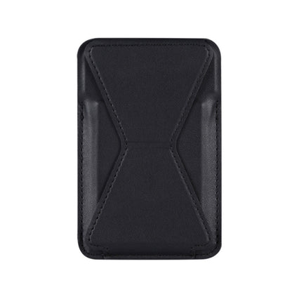 Magsafing Magnetic Folding Stand Leather Wallet Snap-On Card Holder Case Bag for iPhone 12 mini, iPhone 12, iPhone 12 Pro, iPhone 12 Pro Max(Black) - iPhone 12 Pro Max Cases by buy2fix | Online Shopping UK | buy2fix